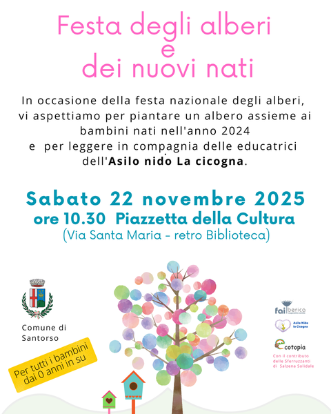 Festa degli alberi e dei nuovi nati