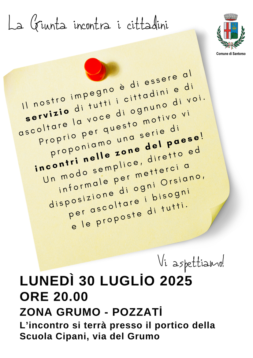giunta incontra i cittadini