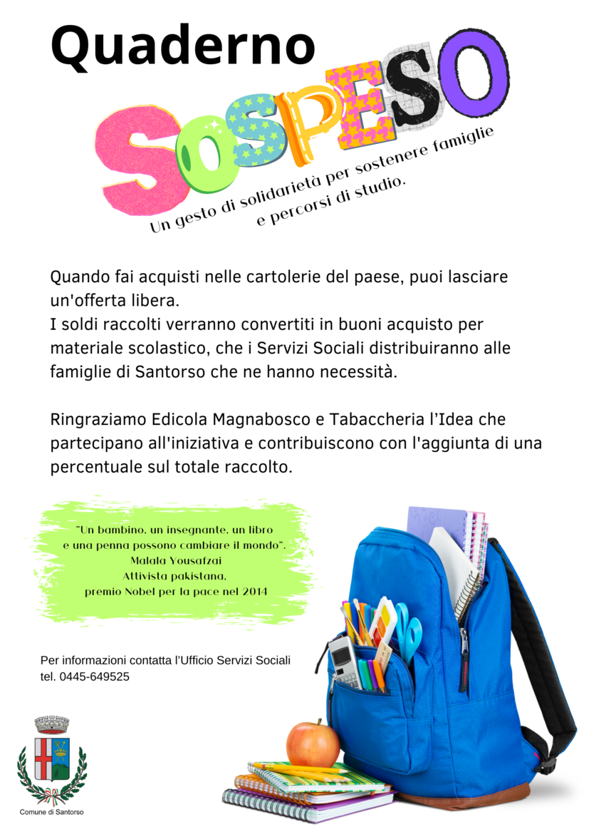 quaderno sospeso